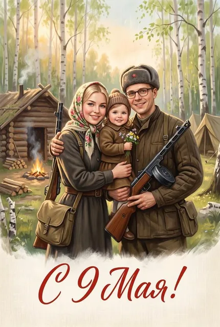  Создать ИИ-открытку по семейной фотографии