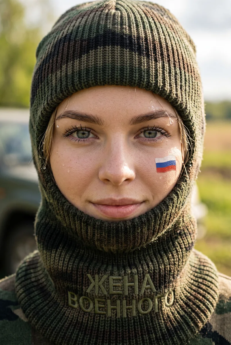 Жена военного — пример обработки фото нейросетью