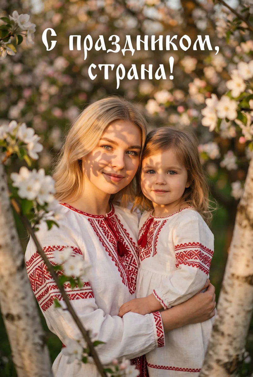 Сгенерируйте ИИ-открытку на День России — пример обработки фото нейросетью