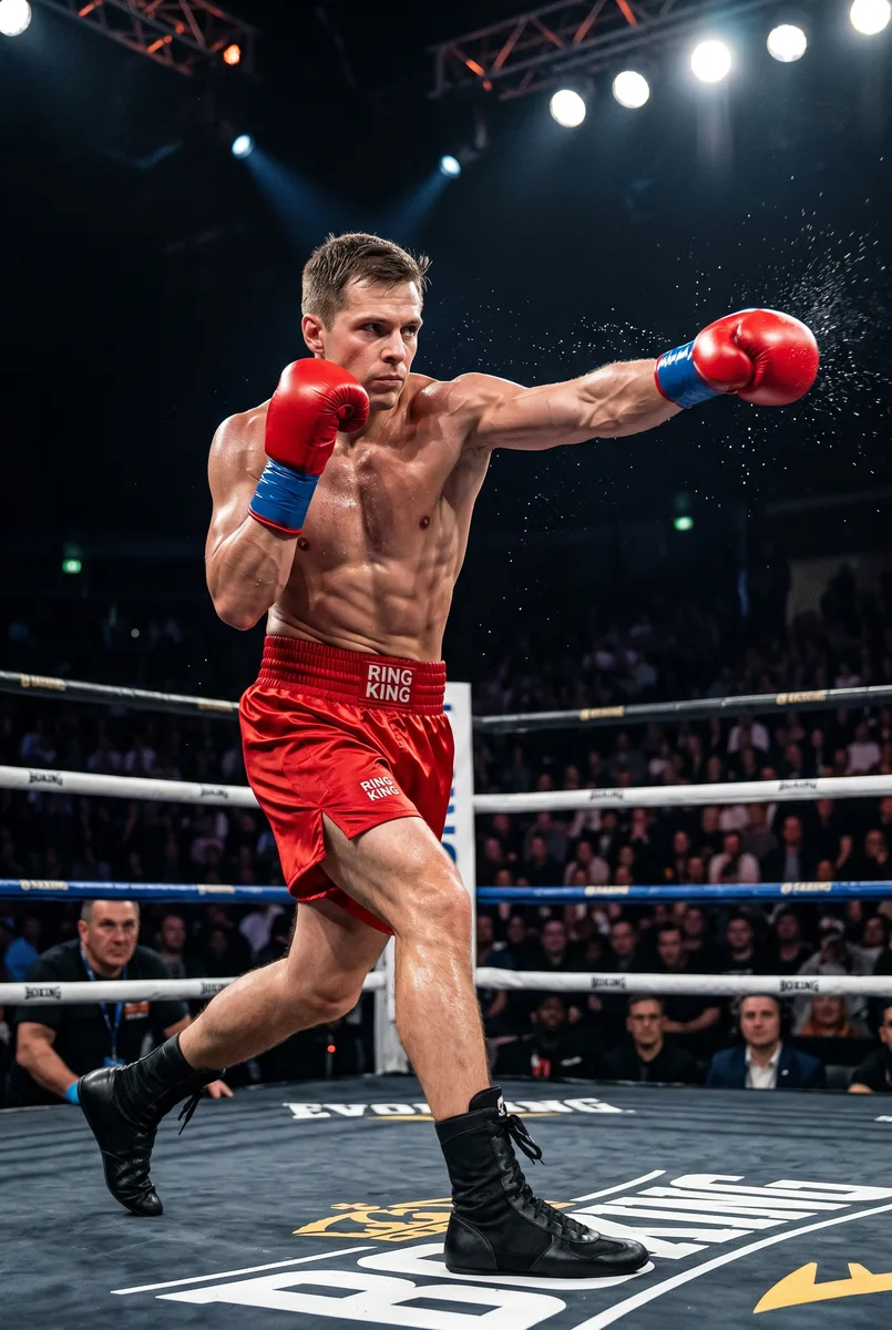 В образе боксёра — пример обработки фото нейросетью