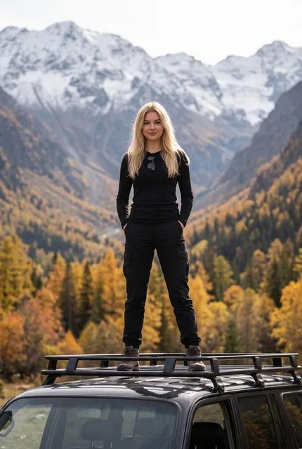Портрет в осенних горах