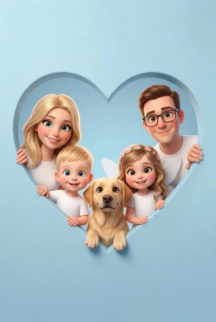 Семейный портрет в стиле Disney