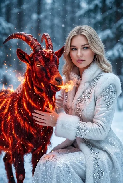 Новый 2027 год: с огненной козой