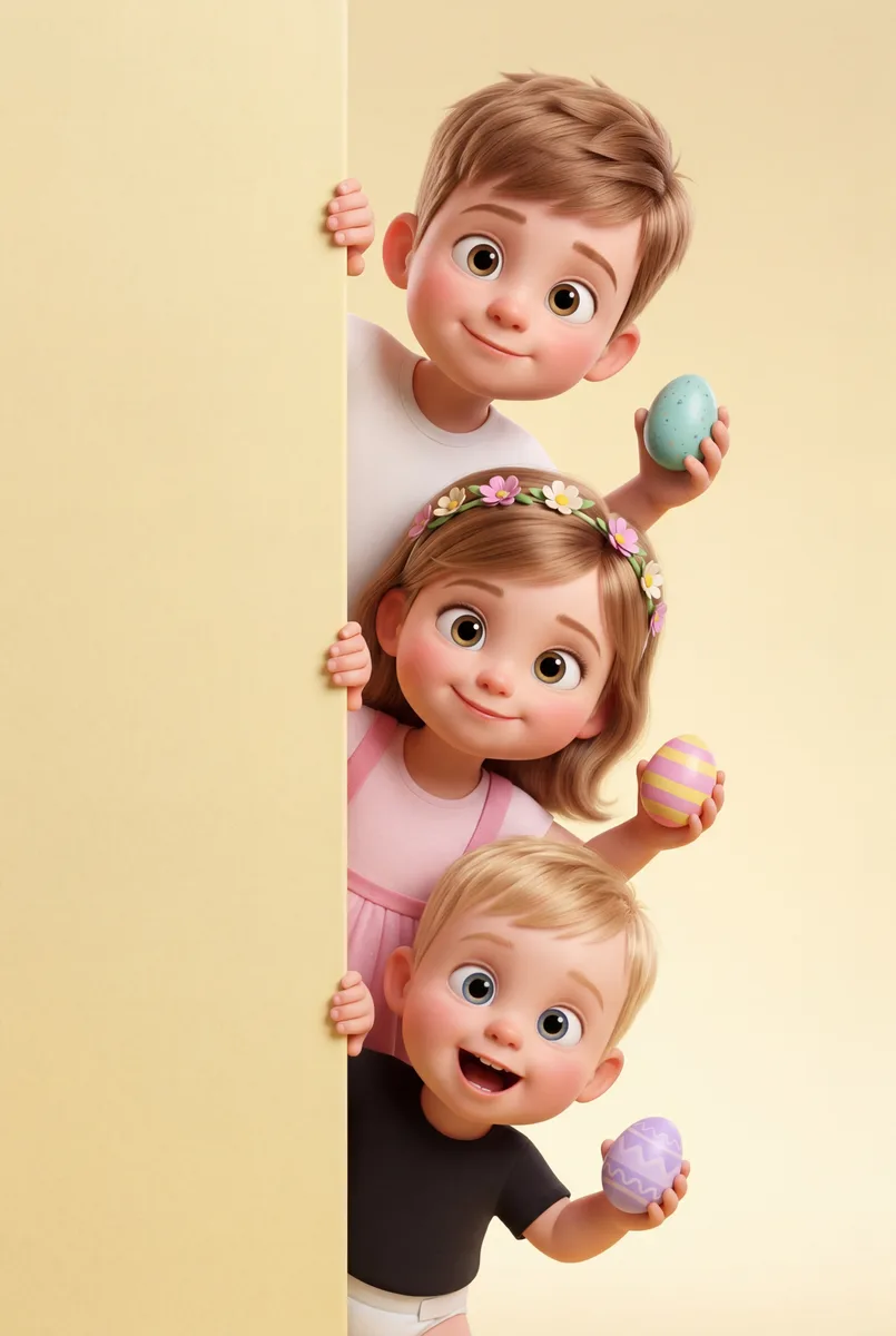 Пасхальный  портрет в стиле Pixar (Disney) — пример обработки фото нейросетью