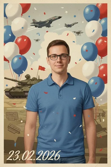 Открытка на 23 февраля