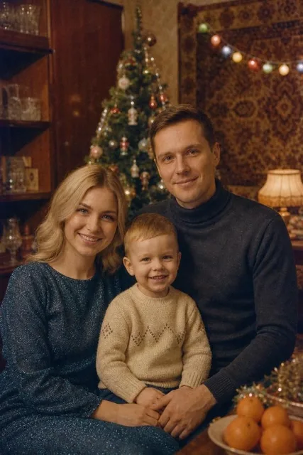 В стиле 80-х новогодний вечер