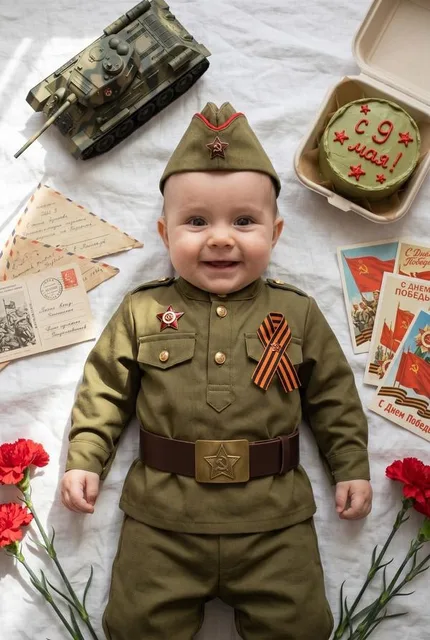 Кадр младенца на 9 Мая