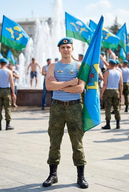 На празднике ВДВ