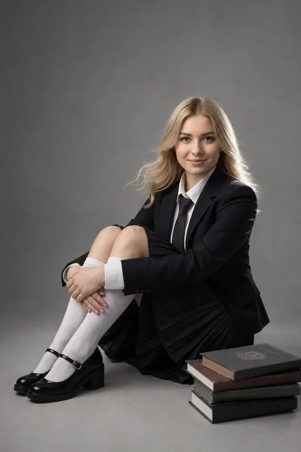 Портрет в чёрном костюме на сером фоне