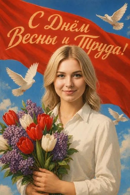 Праздничный образ на 1 Мая