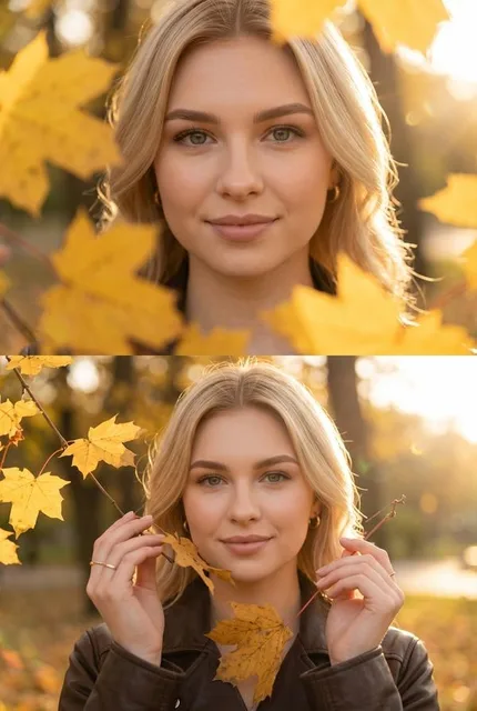 Тёплый осенний коллаж 