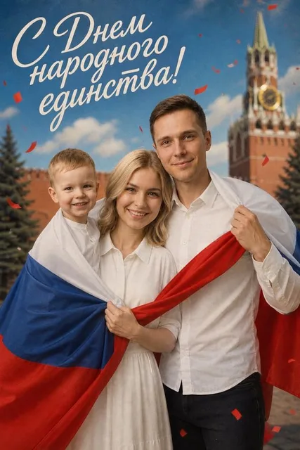 Советская открытка с флагом