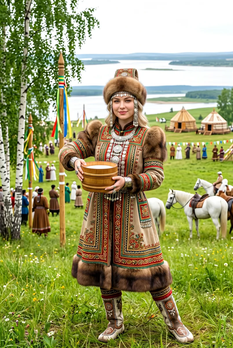 Якутский национальный портрет — пример обработки фото нейросетью