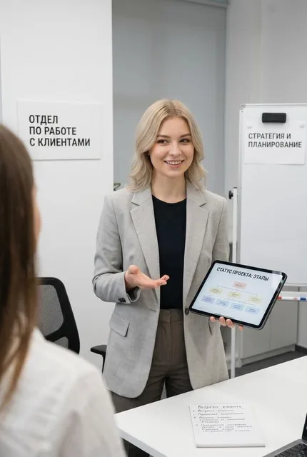 В образе аккаунт-менеджера