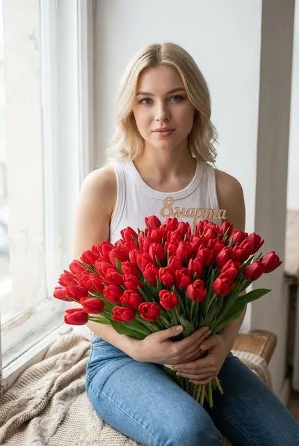 Женский портрет к 8 марта