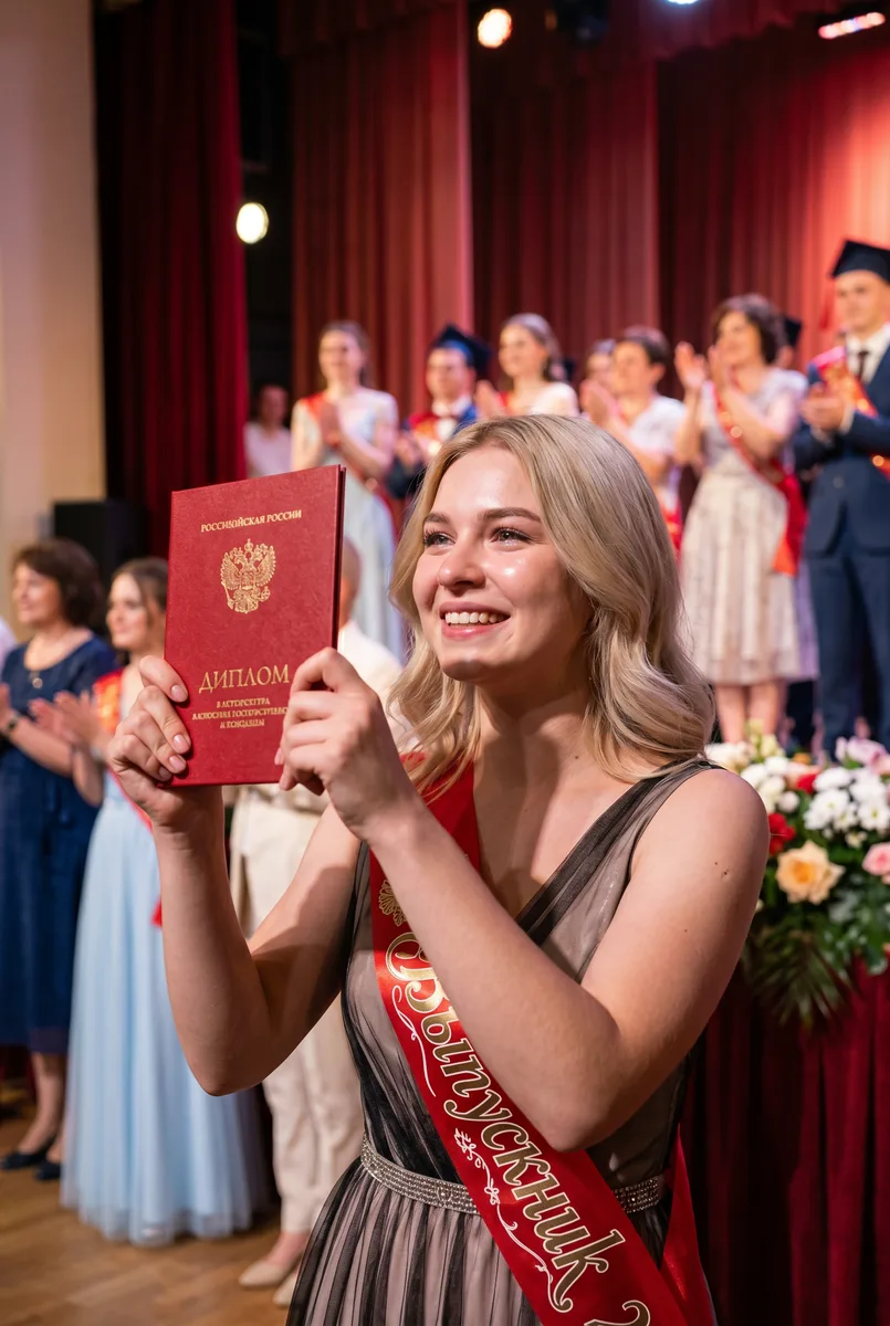 Награждение  — пример обработки фото нейросетью