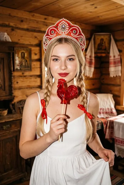 В атмосфере традиционной русской избы