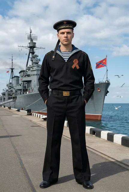Героический портрет моряка СССР