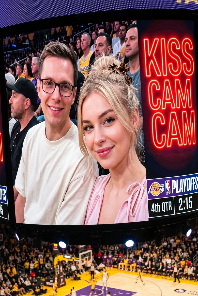 Момент на Kiss Cam по вашему фото — пример обработки фото нейросетью
