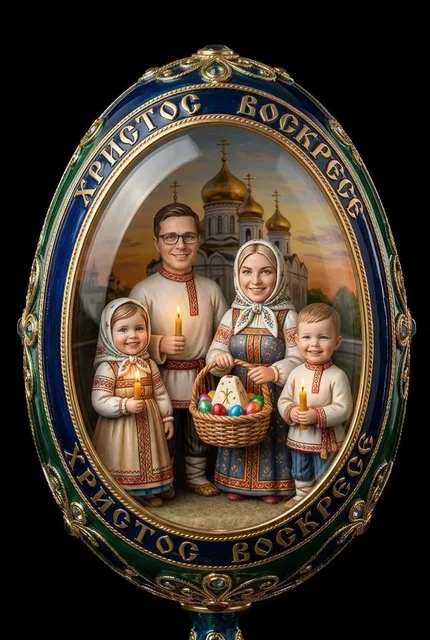 Внутри пасхального яйца
