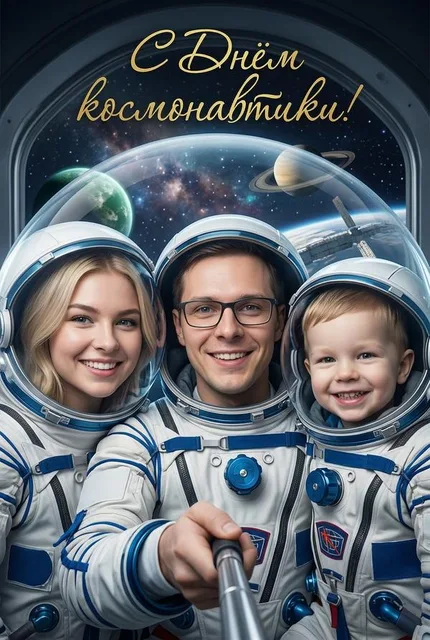 Космическая открытка