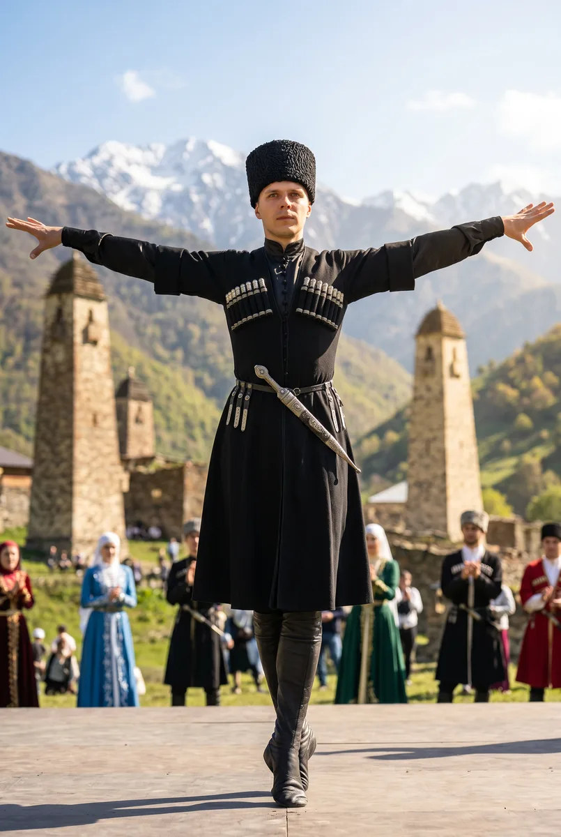 Чеченский национальный портрет — пример обработки фото нейросетью