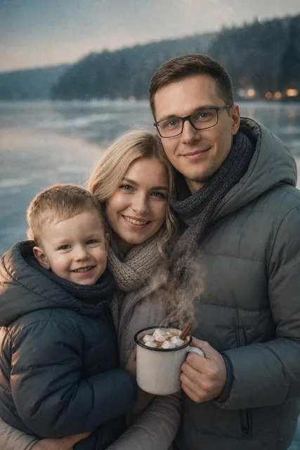 На замёрзшем озере