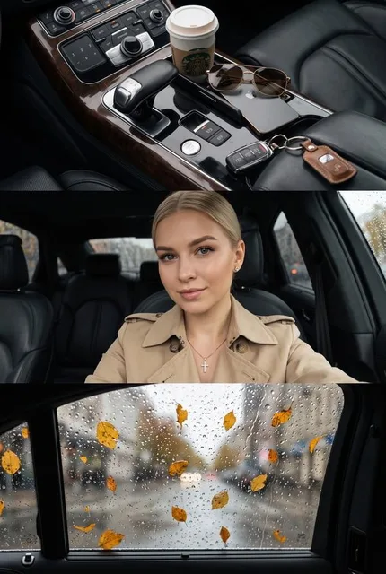 Дождливый осенний коллаж