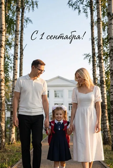 Семейный портрет к 1 сентября 
