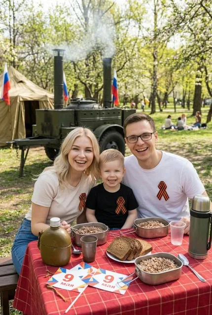 Семейный пикник на 9 Мая