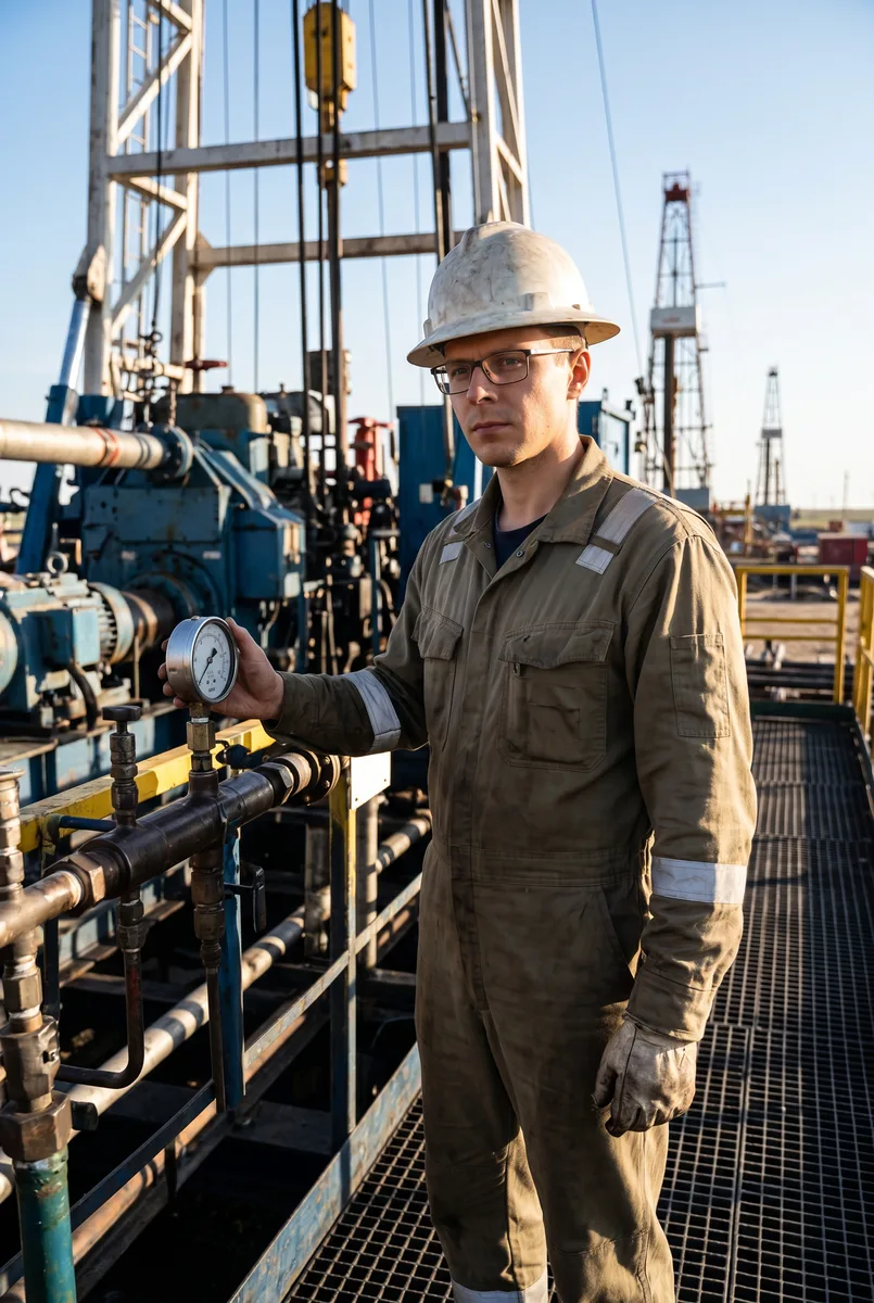 В образе нефтяника — пример обработки фото нейросетью