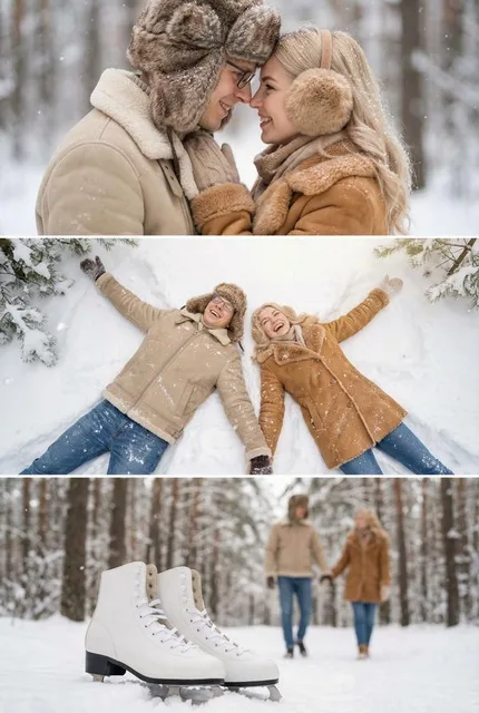 Зимний коллаж для двоих