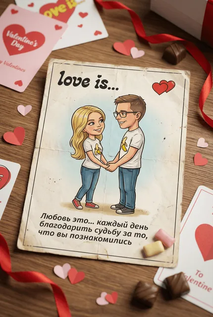 Открытка Love Is