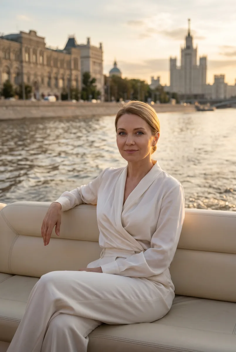 Фотосессия на моторной лодке по фото — пример обработки фото нейросетью