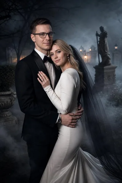 Свадебный образ в стиле dark romance