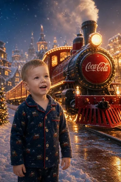 С новогодним паровозом