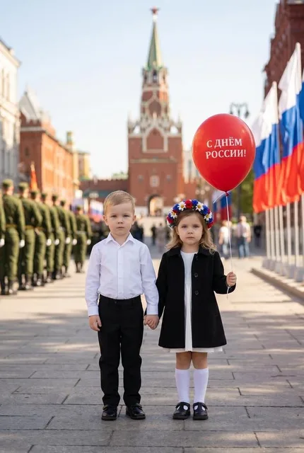 Торжественный портрет ко Дню России