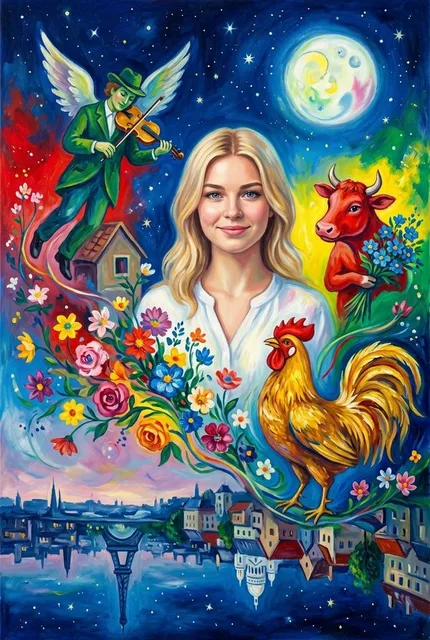 В стиле Марка Шагала