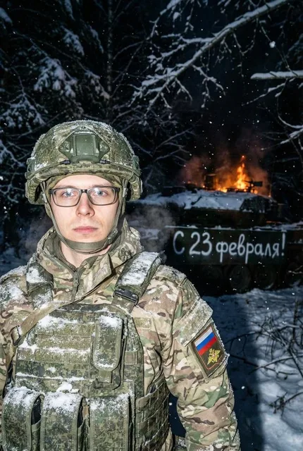 Военный в зоне боевых действий