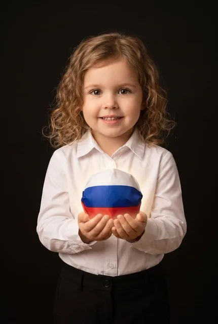 С флагом как планетой