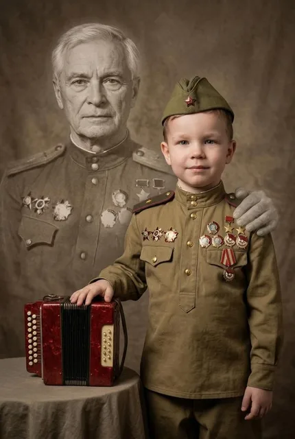 Портрет ребёнка с родственником 