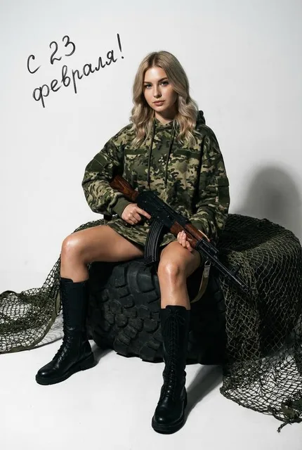 Женское фото к 23 февраля
