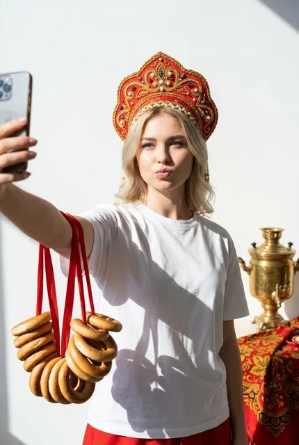 Селфи в русском народном образе