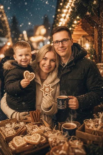 Кадр с немецкого рождественского рынка