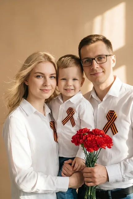 Семейный кадр на 9 Мая