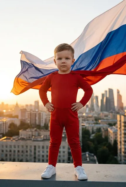 Супергеройский кадр на крыше