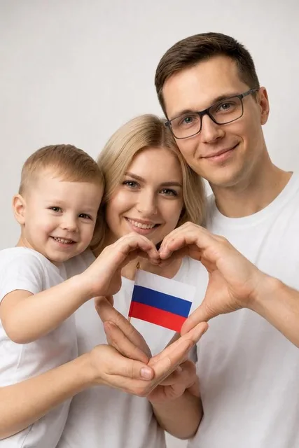 Семейный кадр на праздник