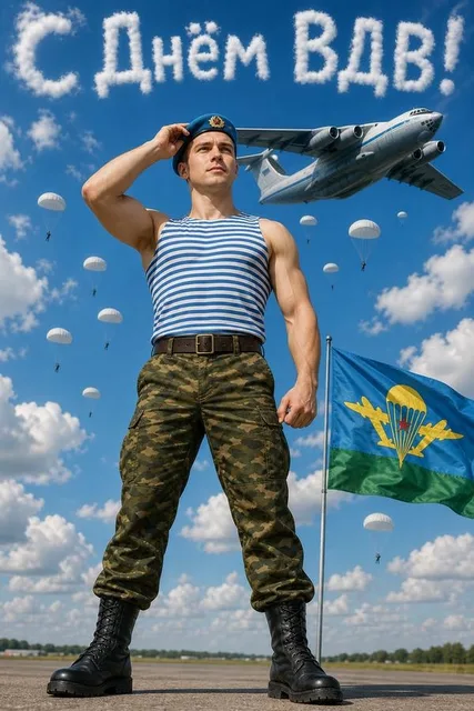 Открытка «С Днём ВДВ!»
