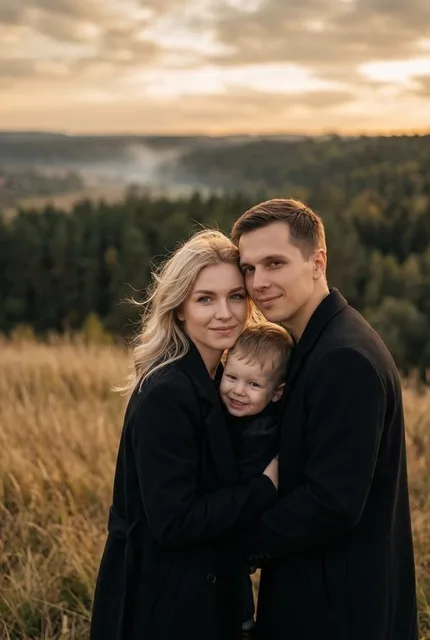 Тёплая семейная фотосессия