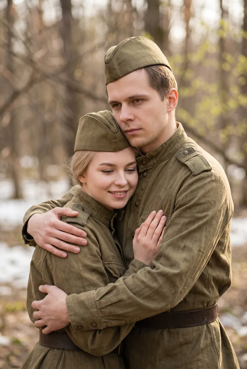 Трогательный военный портрет — пример обработки фото нейросетью